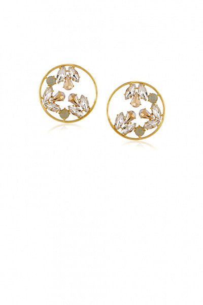Champage gold hoops