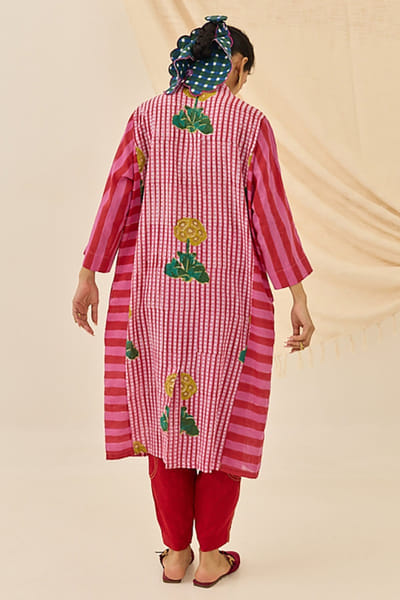 Jodi Pink printed kurta set JODJAN26D235998