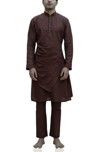Brown kurta and pants