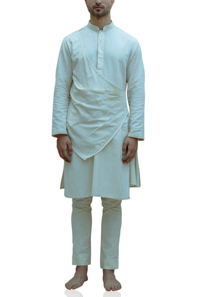 Off white kurta and pants