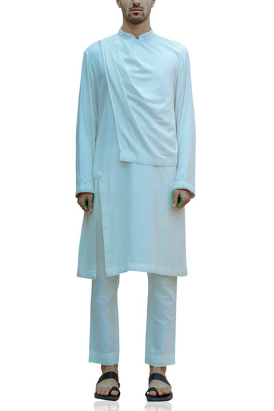 White kurta and pants
