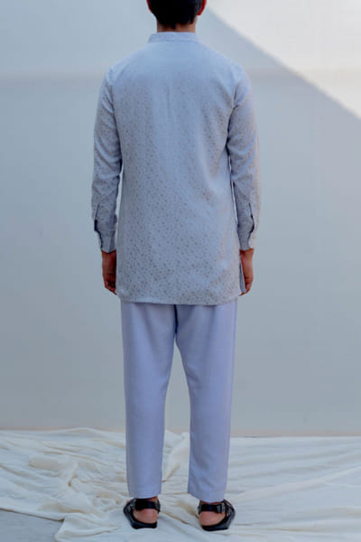 Bohame Shark grey kurta and pants BHMBM201A