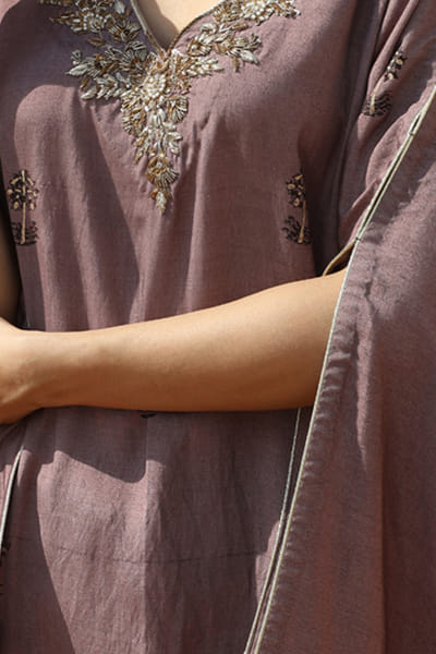 Bohame Mauve top and pants BHMBM212