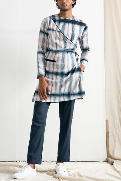 Bohame Tie & dye kurta set BHMBM251