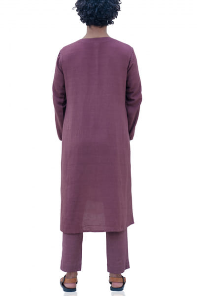 Bohame High-low kurta with straight pants BHMFEB1904