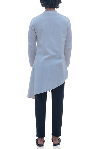 Bohame Off white high-low kurta set BHMFEB1922