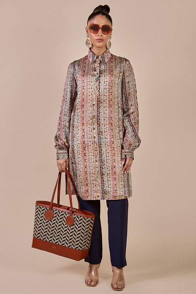 Multicolour printed tunic