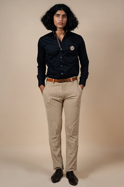 Black viscose shirt