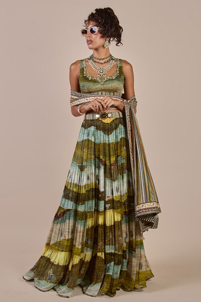 Multicolour printed stole