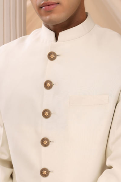 Antique gold finish sun button set