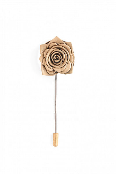 Antique gold rose lapel pin