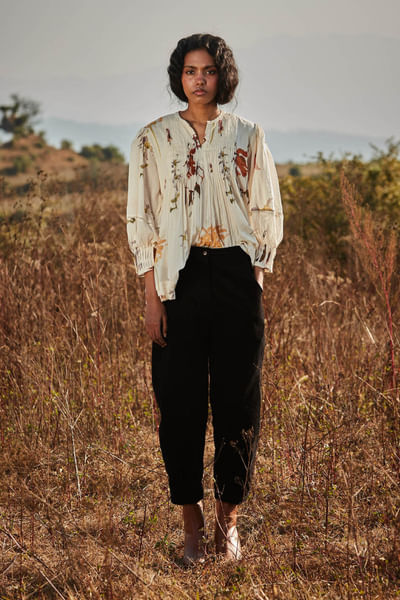 Black corduroy pants