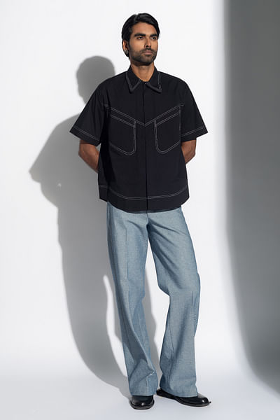 Black cotton shirt