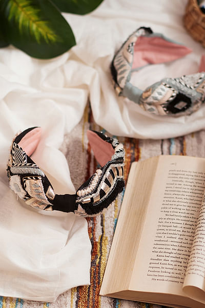 Black embellished headband