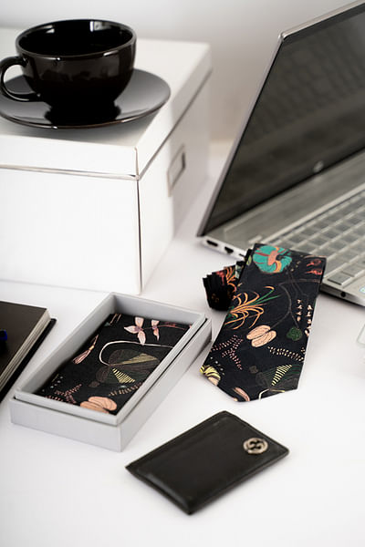 Black forest printed pocket square