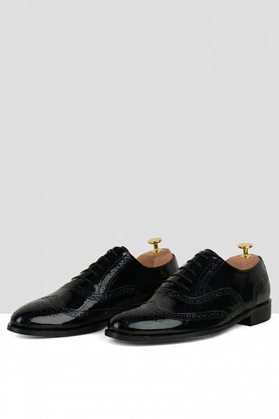 Black lace-up brogues