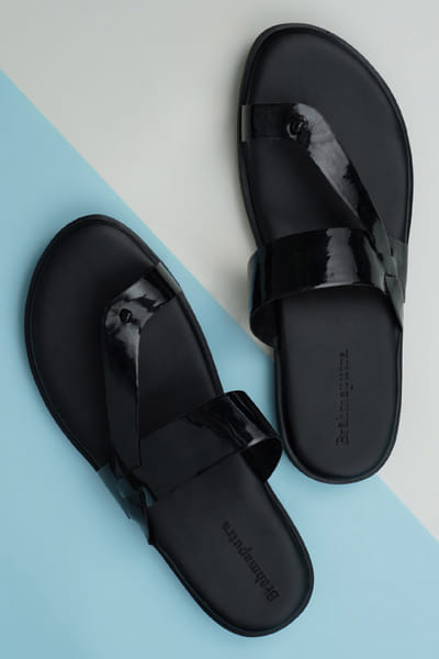 Ankit V Kapoor Black strappy sandals AKVMAY24FD1013