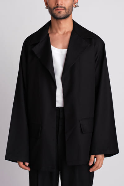 Black style jacket set