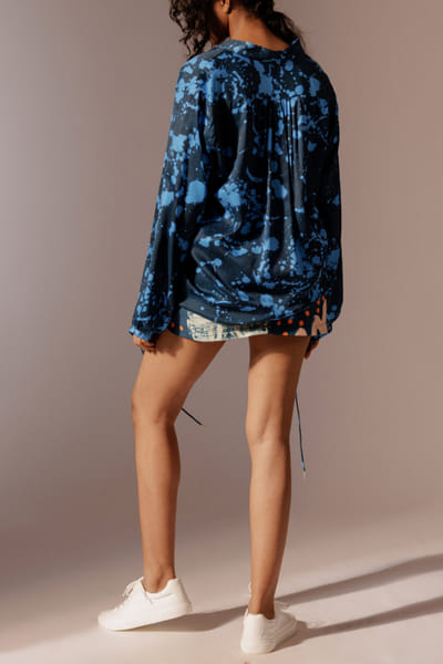 Advait Blue artsy printed shirt AVTMAR24D224