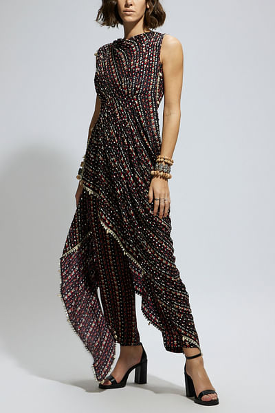 Blue boho printed co-ords