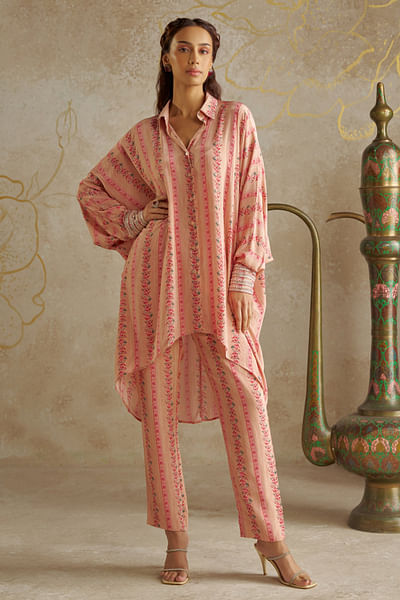 Blush floral print co-ords