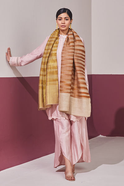 Bronze pashmina stole