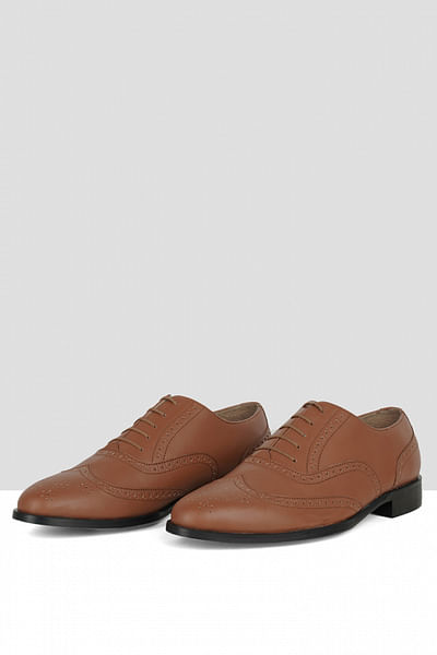 Brown lace-up brogues