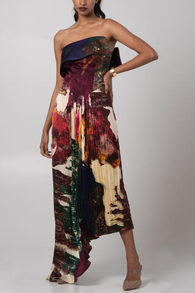 Advait Char embellished fold over dress ADVJAN25D12576