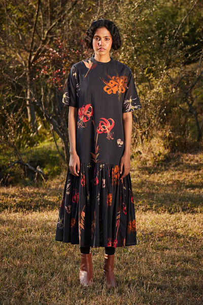 Coca-cola floral printed dress