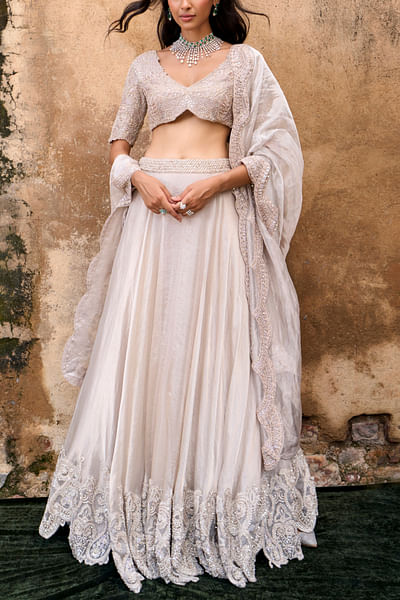 Gold embellished lehenga set