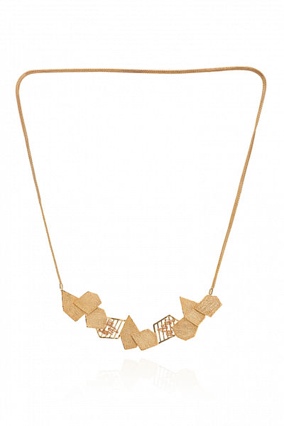 Gold geometrical necklace