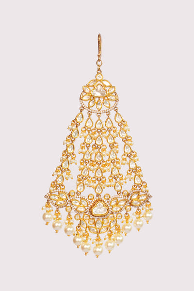 Gold kundan polki passa