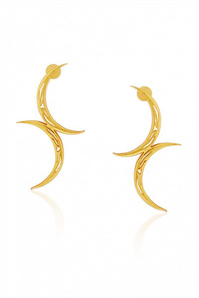 Gold micron gold plated earrings