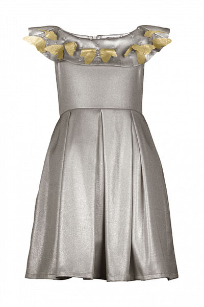 Grey 3D butterfly dress