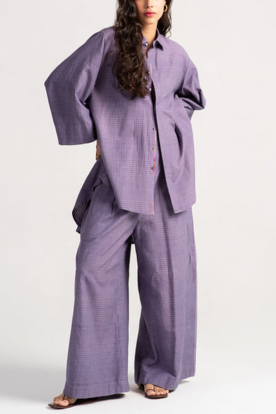 Lilac checkered shirt