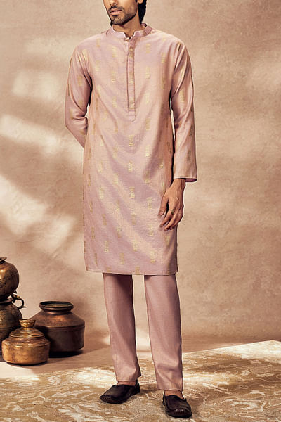 Lilac timber tribe foil printed kurta set