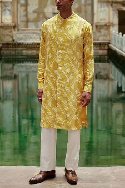 Marigold printed kurta set