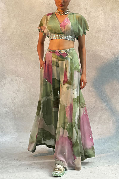 Mint printed co-ords