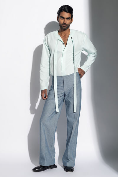 Mint round neck shirt