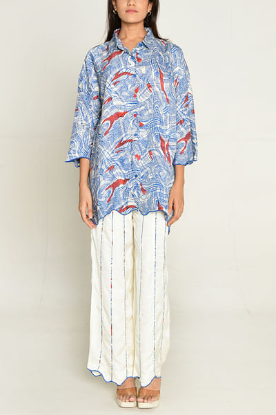 Multicolour block printed co-ords