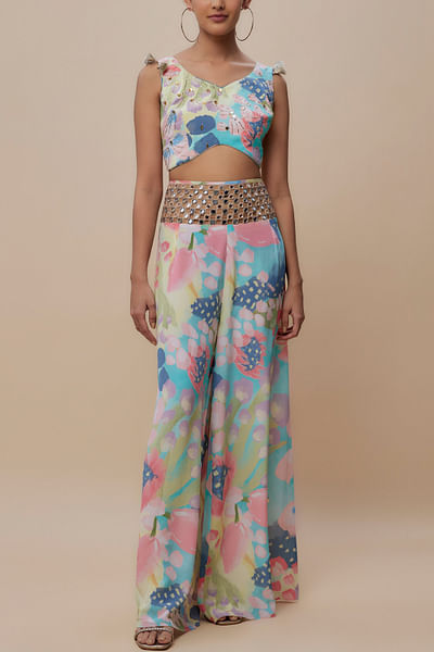 Multicolour floral printed co-ords