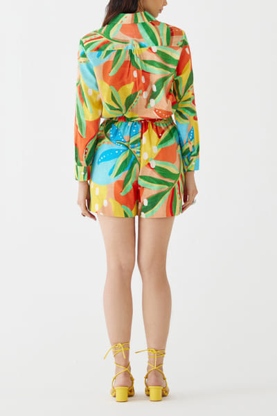 Studio Rigu Multicolour floral printed co-ords STRAPR24DP215
