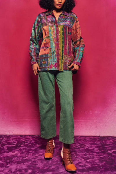 Capisvirleo Multicolour tie-dye shirt CAPNOVD219