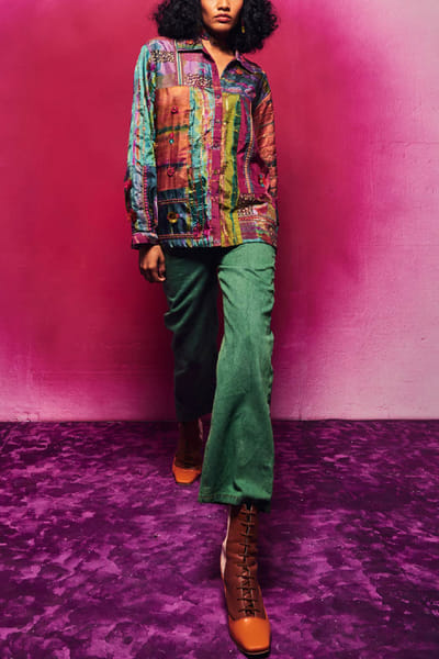 Capisvirleo Multicolour tie-dye shirt CAPNOVD219