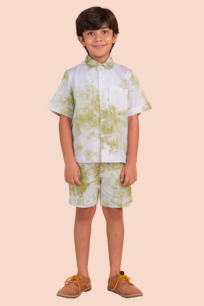 Multicoluor abstract print co-ords