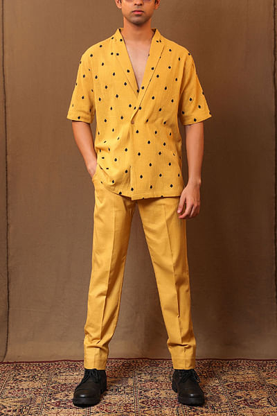 Mustard straight pants