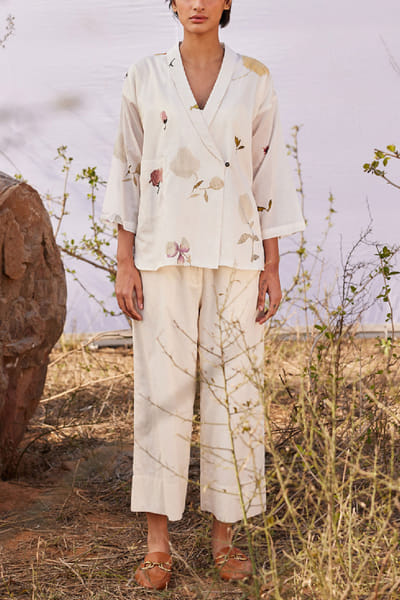 Off-white floral printed co-ord set