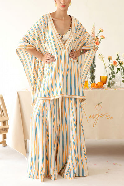 Off-white stripe printed co-ord set