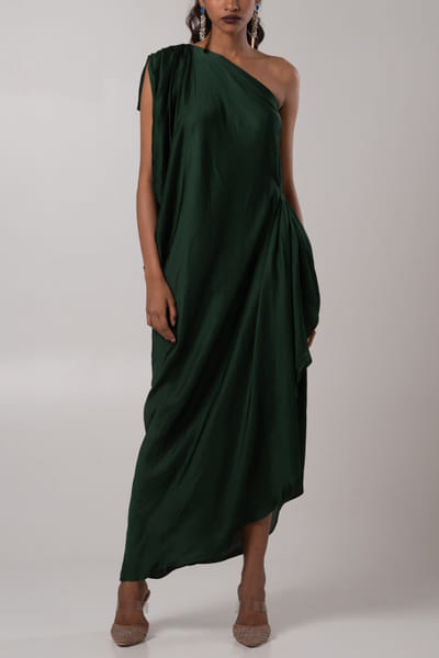 Advait Ori one-shoulder draped dress ADVJAN25D12606