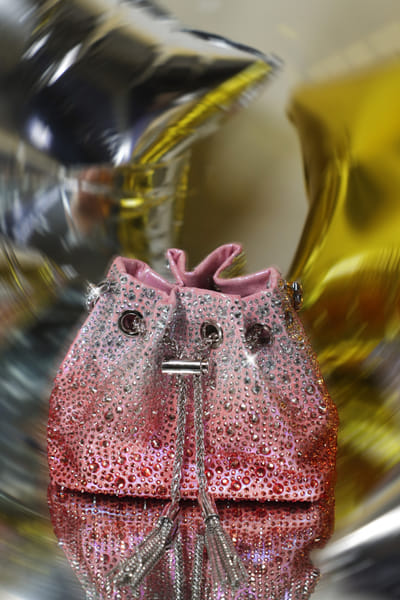Be Chic Pink crystal embellished potli bag BECJAN25D115004